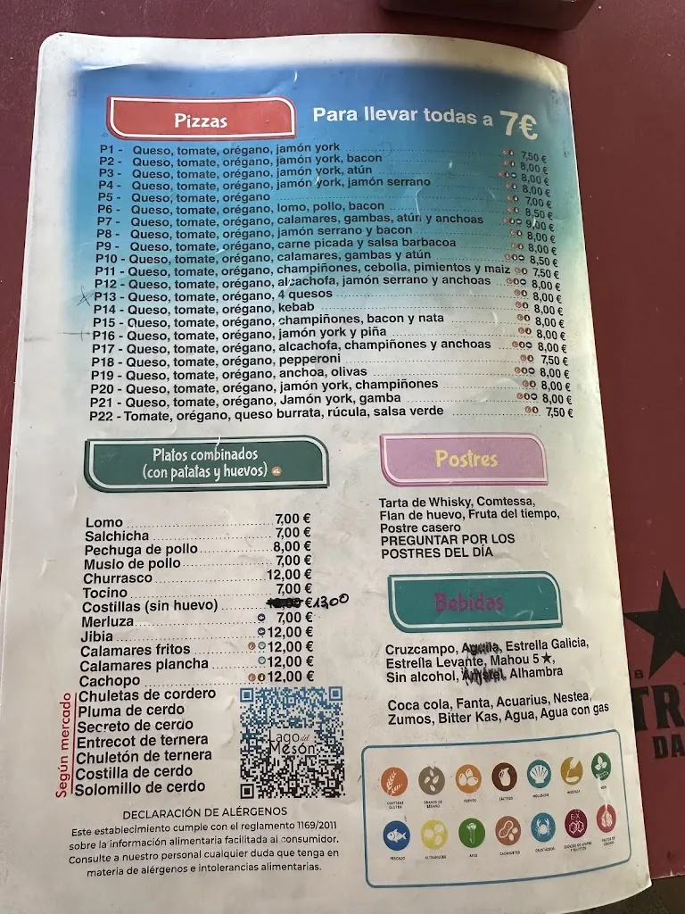 Menu_Bar Lago del Mesón_Vélez-Rubio_image_1