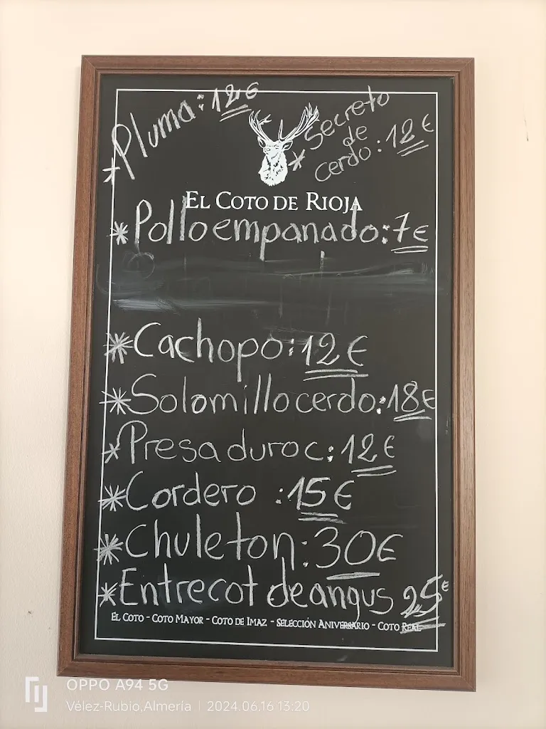 Menu_Bar Lago del Mesón_Vélez-Rubio_image_3