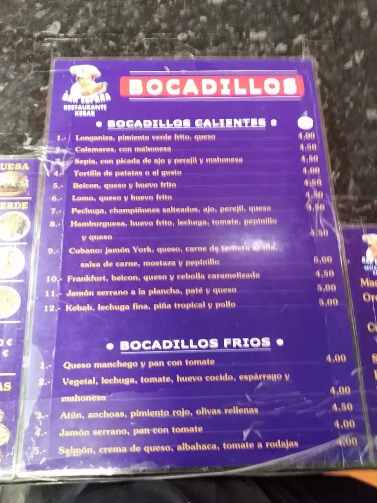 Menu_Restaurante Kebab Bar España_Caspe_image_1