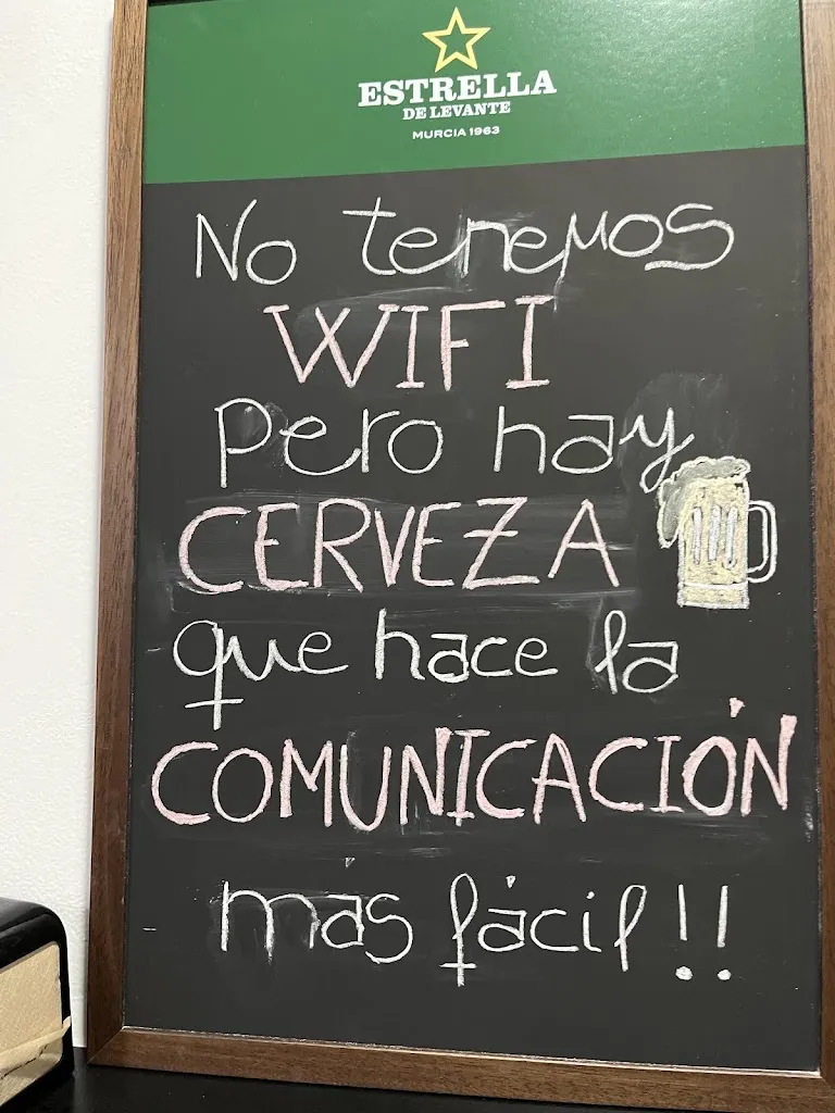 Menu_Bar Los Obreros_Vélez-Rubio_immagine_1