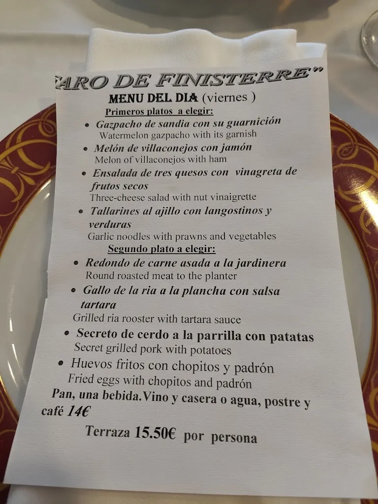 Menu_O'Faro Finisterre_Cinco Olivas_image_2