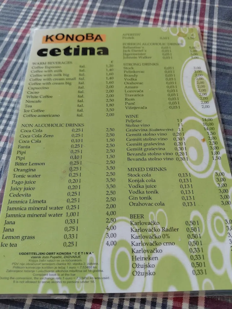 Menu_Konoba Cetina_Cetina_image_1