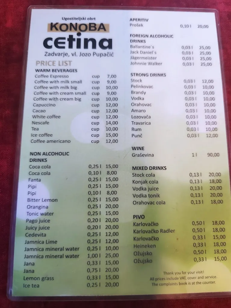 Menu_Konoba Cetina_Cetina_image_4