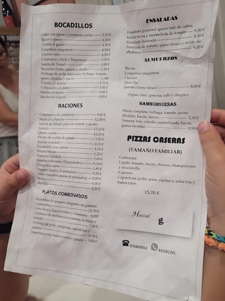 Menu_Hostal Legido_Daroca_immagine_1