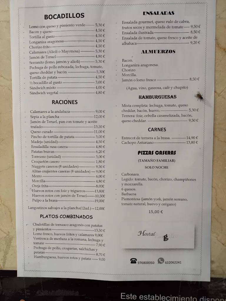 Menu_Hostal Legido_Daroca_immagine_3