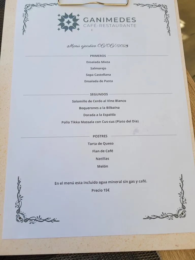 Menu_Ganimedes café-restaurante_Vélez-Rubio_image_1