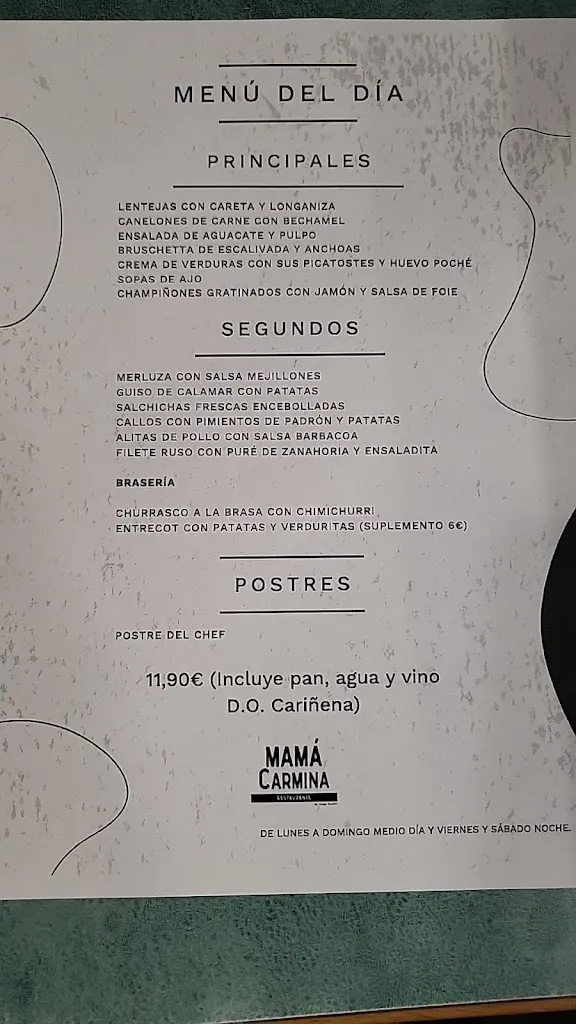 Menu_Mamá Carmina_Cuarte de Huerva_image_2