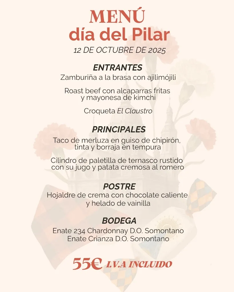 Menu_El Claustro_Cuarte de Huerva_image_4