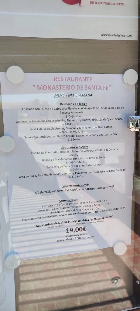 Menu_Restaurante El Monasterio de Santa Fe_Cuarte de Huerva_image_3