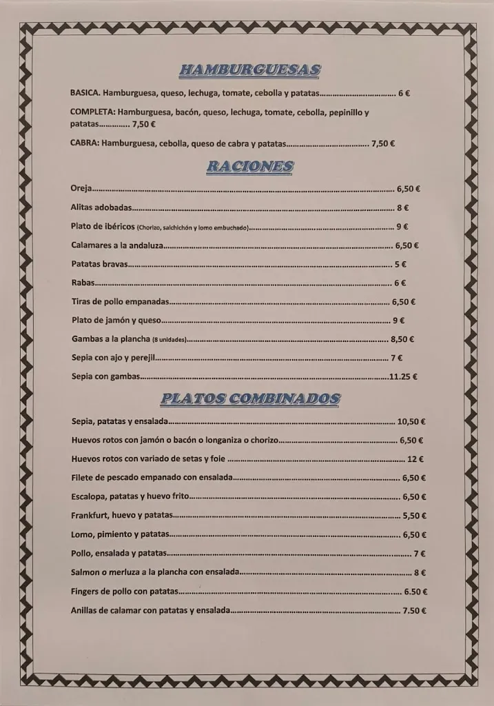 Menu_Los Arcos de Lidia_Escatrón_image_1