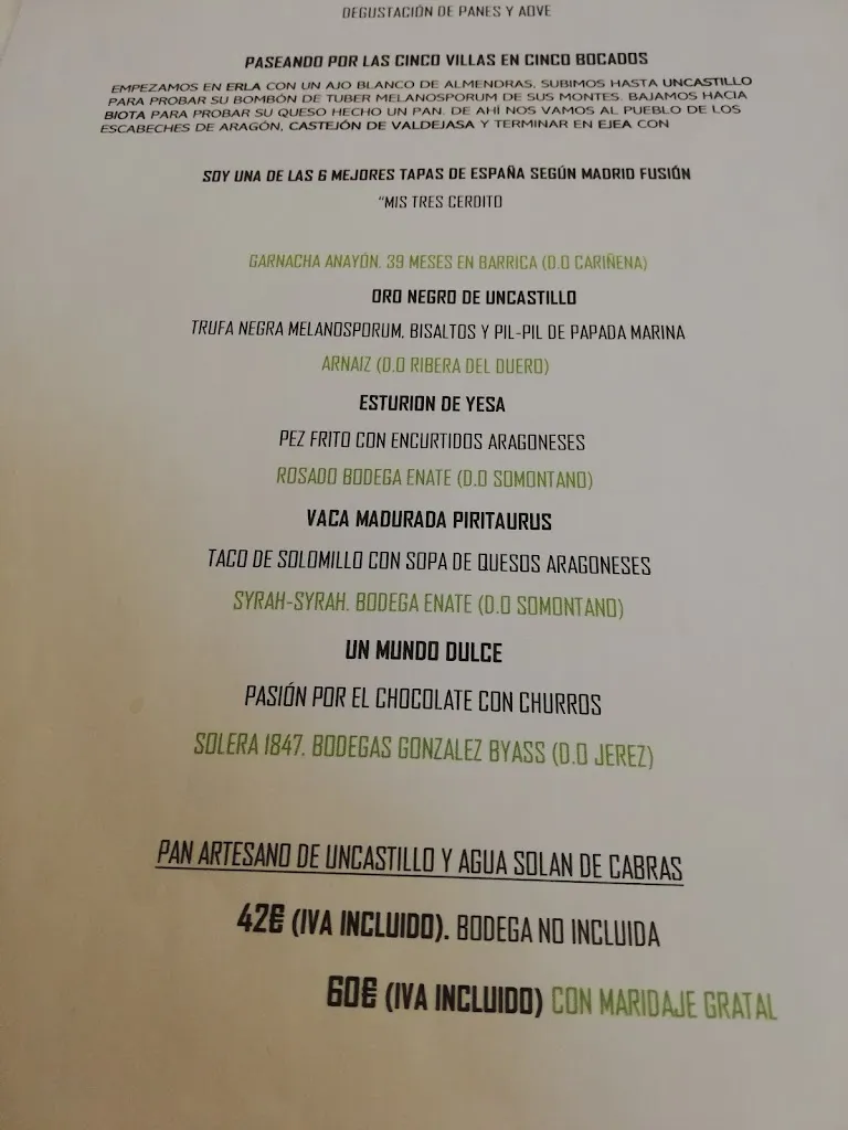 Menu_Bar-Restaurante Gratal_Ejea de los Caballeros_image_2