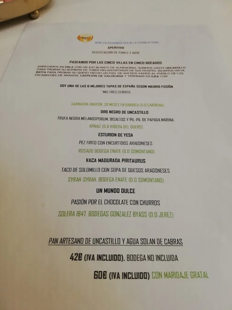 Menu_Bar-Restaurante Gratal_Ejea de los Caballeros_image_4