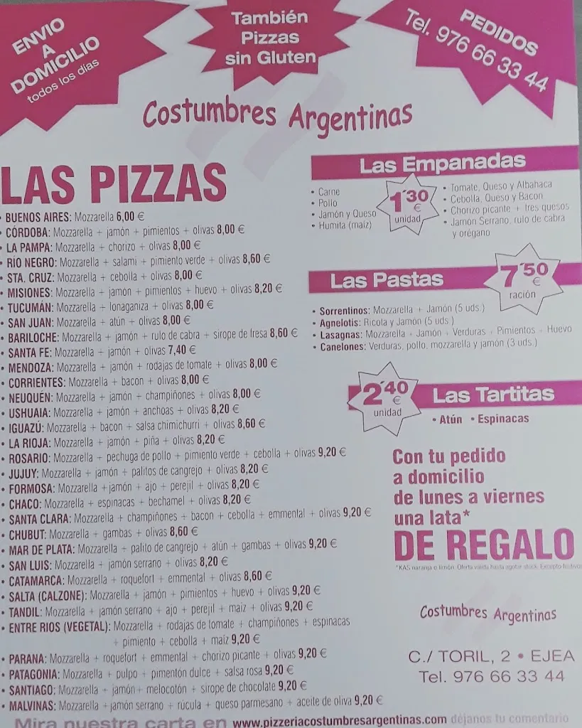 Menu_Pizzería Costumbres Argentinas_Ejea de los Caballeros_image_3
