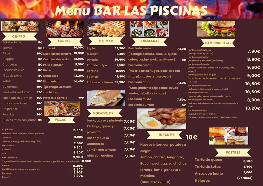 Menu_Bar restaurante las piscinas_Ejea de los Caballeros_image_1