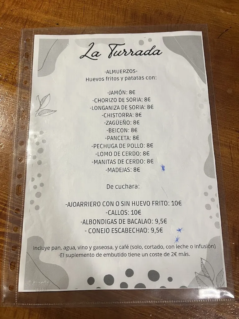 Menu_La Turrada_Ejea de los Caballeros_image_1