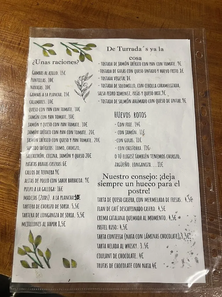 Menu_La Turrada_Ejea de los Caballeros_image_2