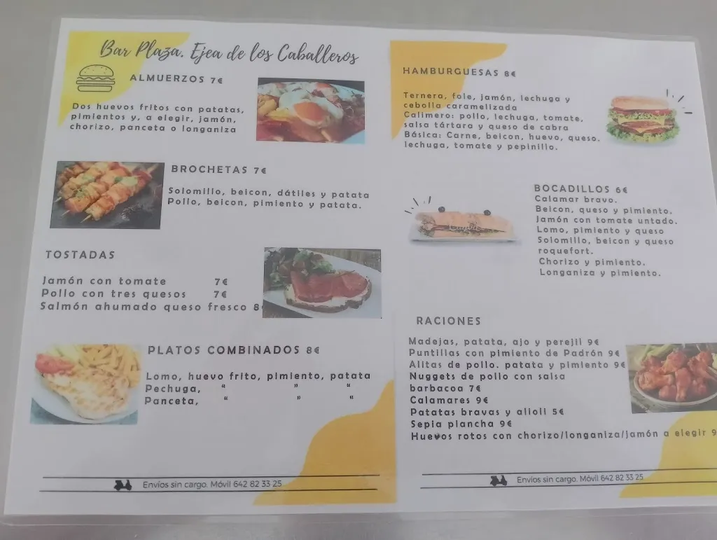 Menu_Bar Morocco_Ejea de los Caballeros_image_1