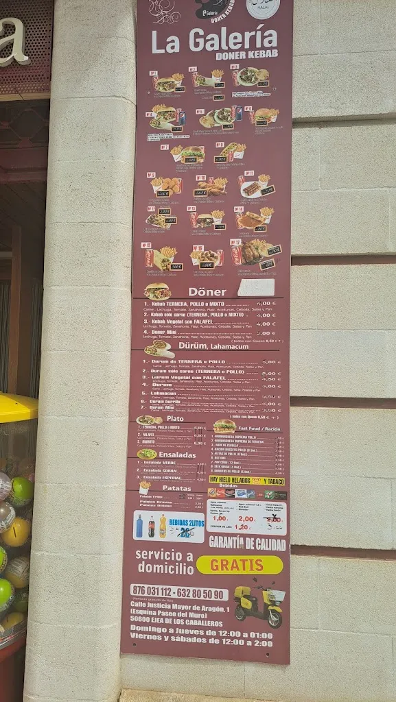 Menu_Ejea Kebab La Galería_Ejea de los Caballeros_image_1
