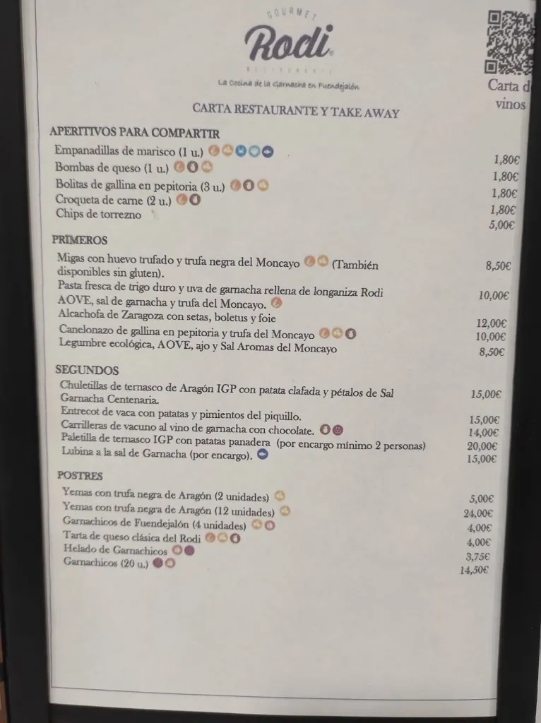 Menu_Bar Restaurante Rodi S.L._Fuendejalón_immagine_3