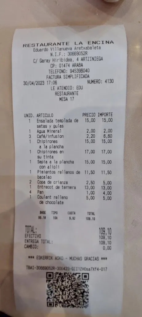 MC G_La Encina Jatetxea_Artziniega_review