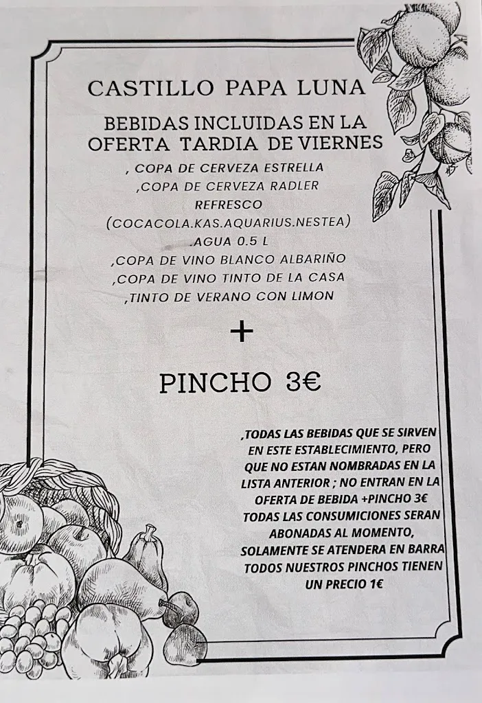 Menu_Sabor Luna - Restaurante Castillo Papa Luna_Illueca_image_1