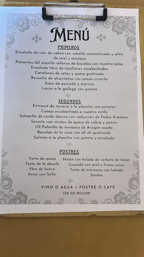 Menu_Sabor Luna - Restaurante Castillo Papa Luna_Illueca_image_4