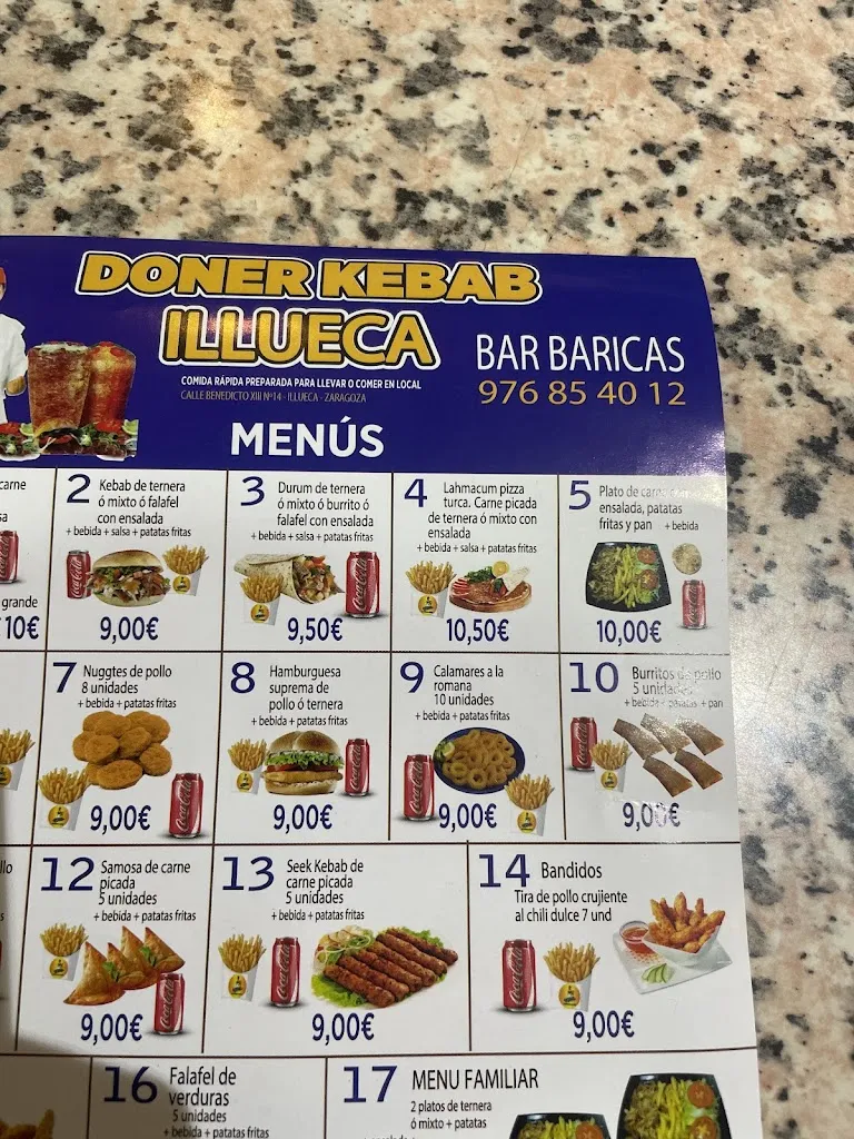 Menu_DONER KEBAB ILLUECA Bar baricas_Illueca_image_2