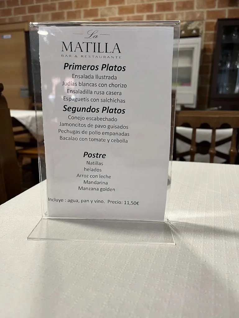 Menu_Restaurante La Matilla_Lécera_image_1
