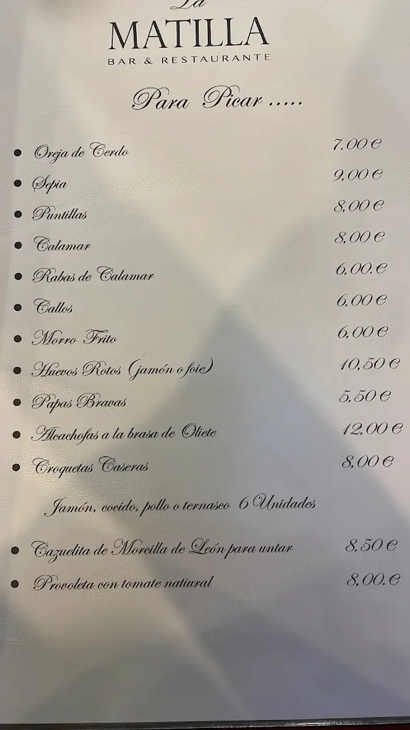 Menu_Restaurante La Matilla_Lécera_image_2