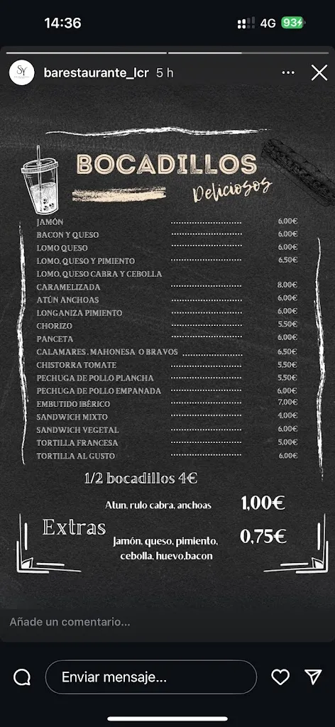 Menu_Restaurante La Gasolinera Lécera_Lécera_image_1