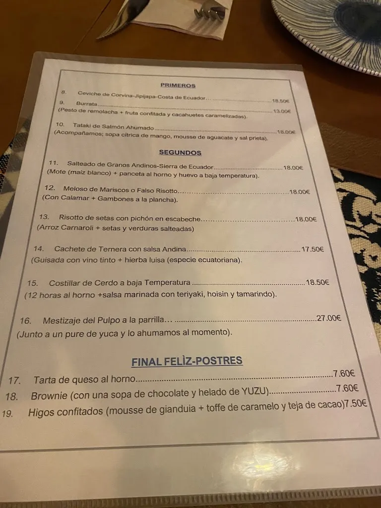 Menu_Restaurante Chulla | Pablo Maldonado_Longares_image_1