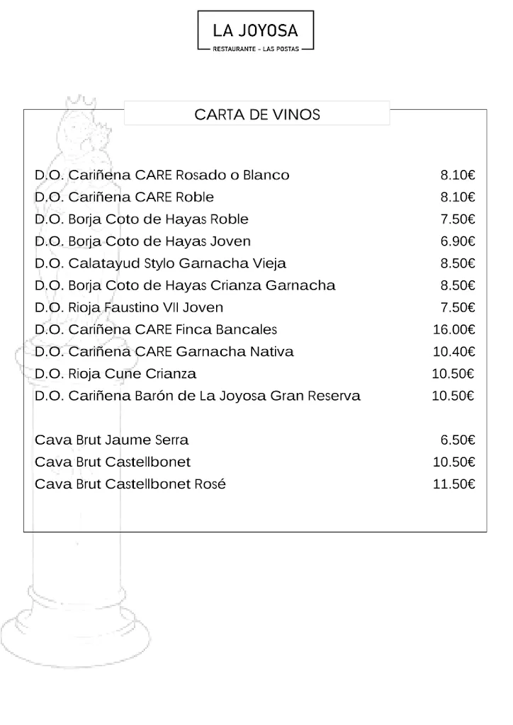 Menu_Bar restaurante Postas De La Joyosa_Joyosa La_image_2