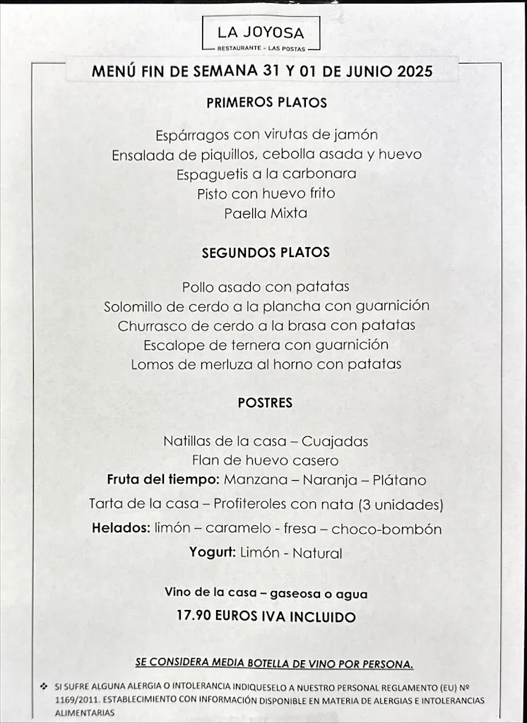 Menu_Bar restaurante Postas De La Joyosa_Joyosa La_image_4