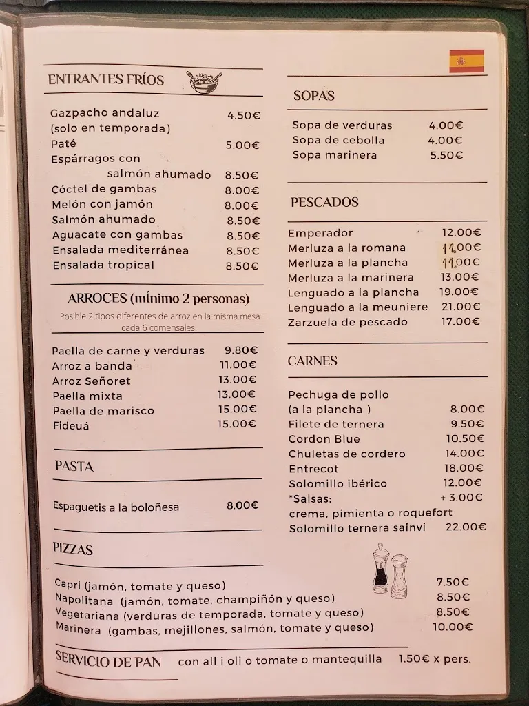 Menu_Sainvi Restaurante_Joyosa La_immagine_1