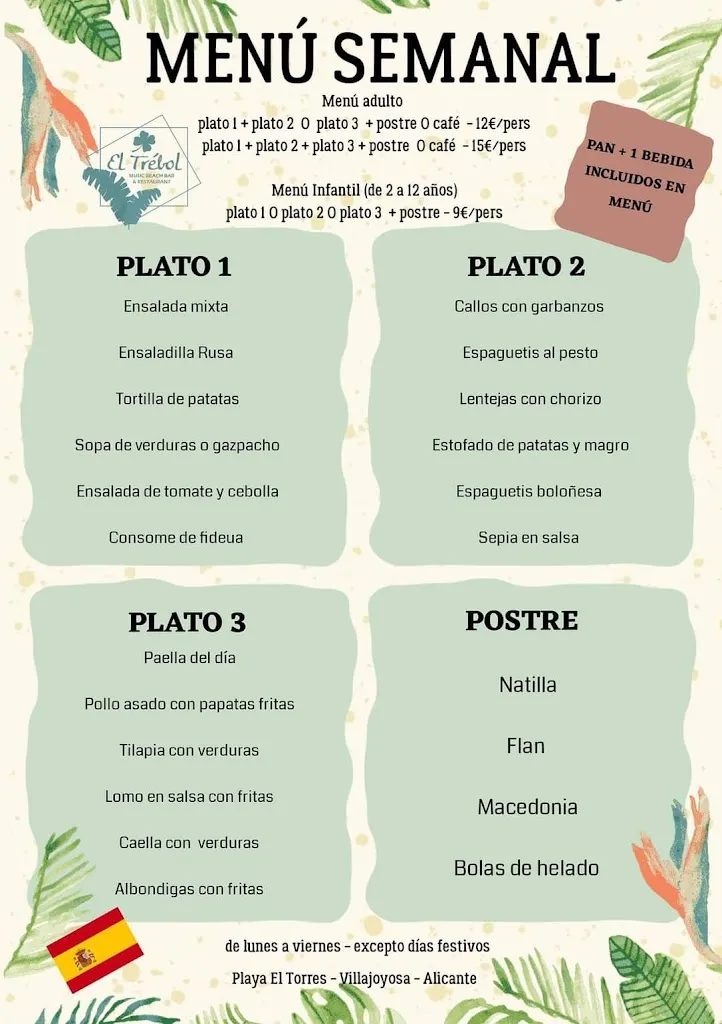 Menü_Restaurante El Trébol Villajoyosa_Joyosa La_Bild_4