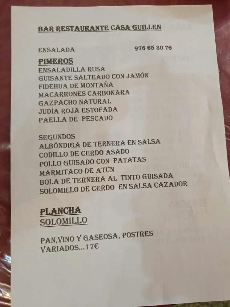 Menu_Restaurante Casa Guillén_Joyosa La_image_1