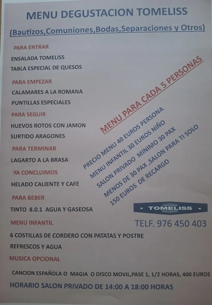 Menu_RESTAURANTE BOCATERIA TOMELiSS_María de Huerva_image_1