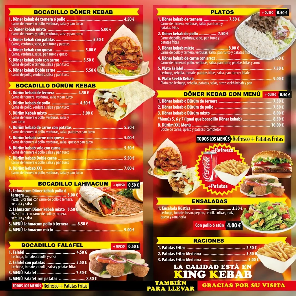 Menu_MARIA KING KEBAB_María de Huerva_image_1