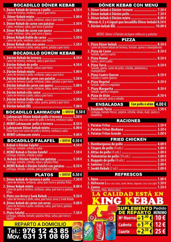 Menu_MARIA KING KEBAB_María de Huerva_image_2