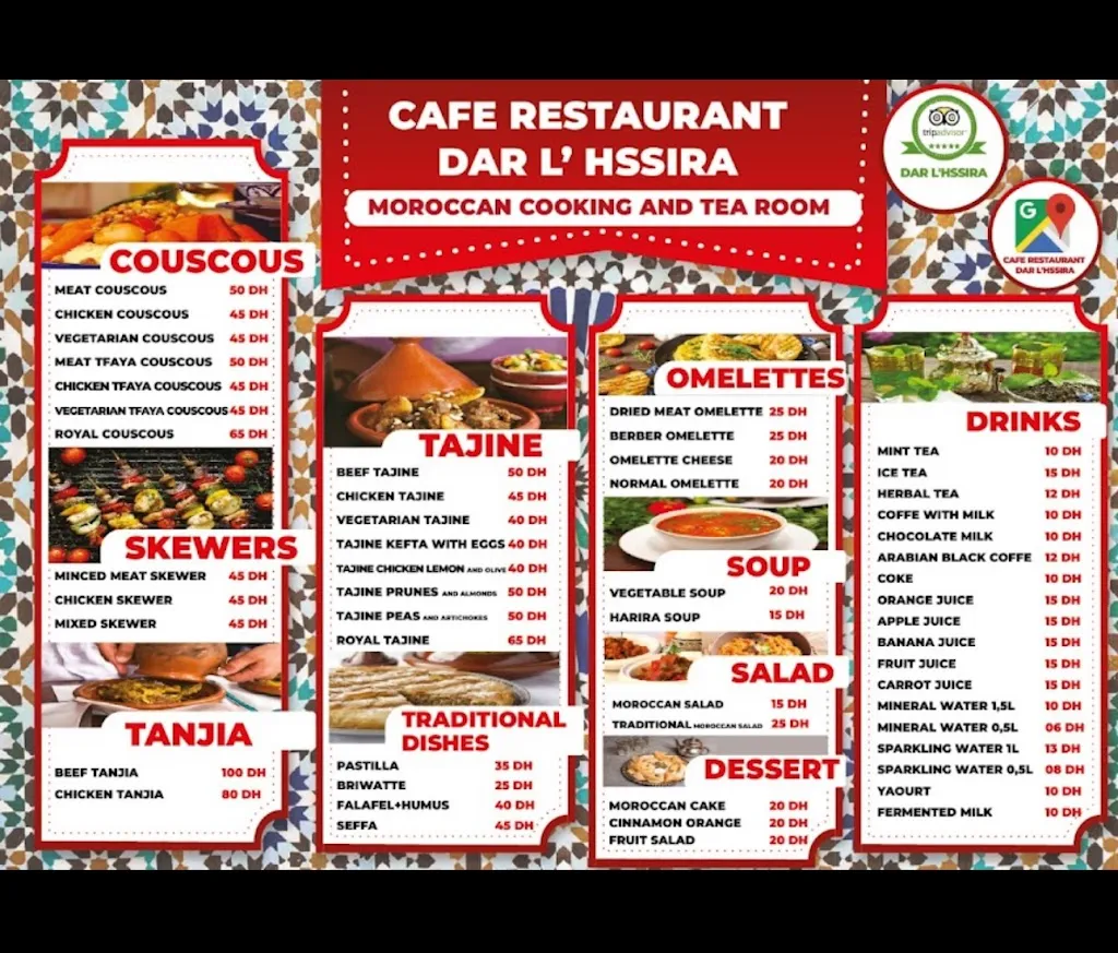 Menu_Cafe Restaurant Dar L'hssira_Marracos_image_2