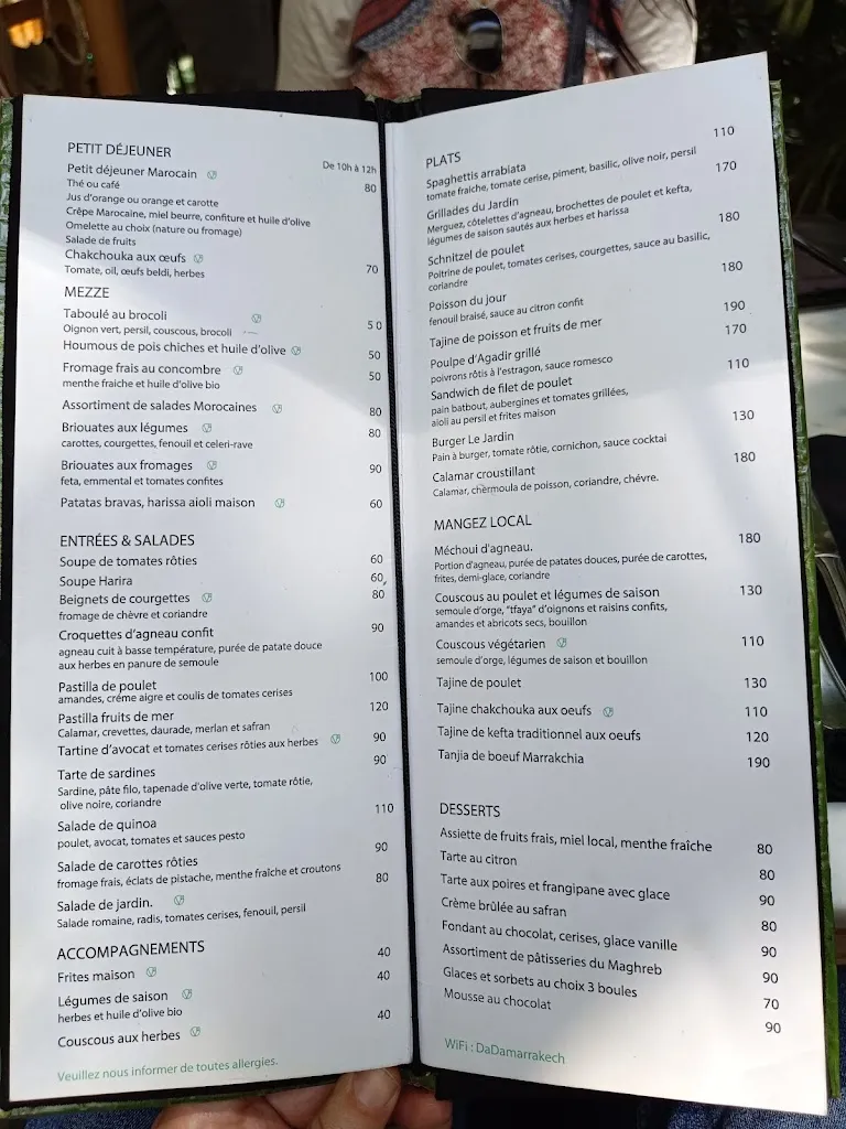 Menu_Le Jardin Restaurant Marrakech Medina_Marracos_image_1