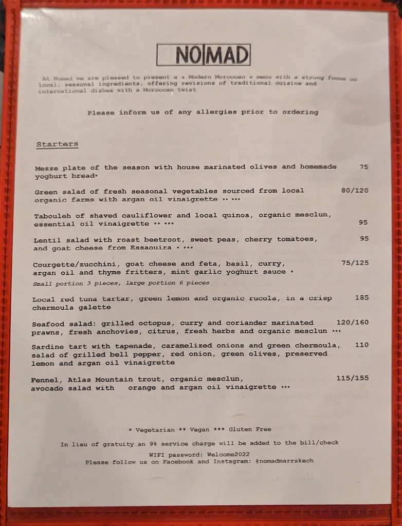 Menu_Nomad Marrakech_Marracos_image_3