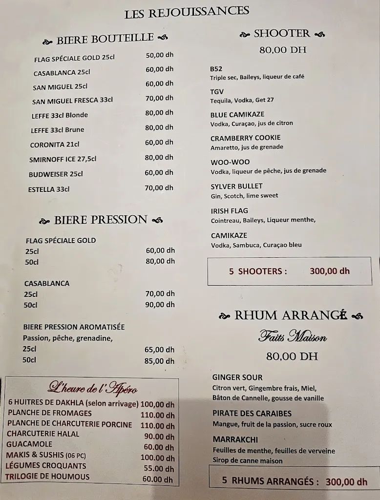 Menu_Restaurant Le Grand Bazar Marrakech_Marracos_image_1