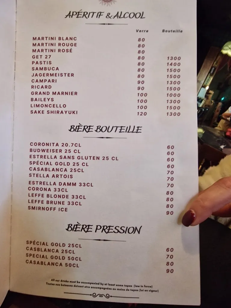 Menu_Restaurant Le Grand Bazar Marrakech_Marracos_image_4