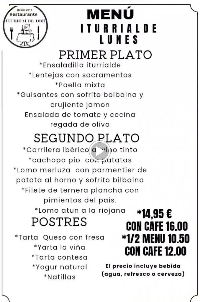 Menu_RESTAURANTE PAELLAS DBHITURRIALDE_Amurrio_immagine_1