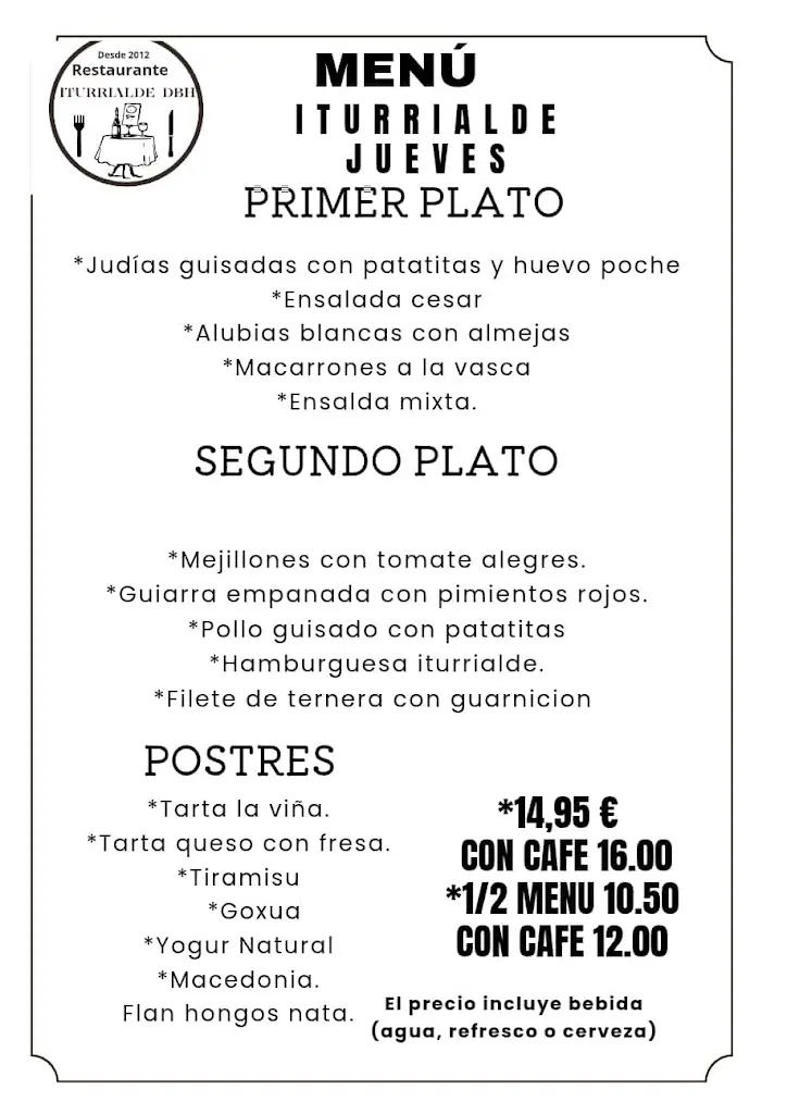 Menu_RESTAURANTE PAELLAS DBHITURRIALDE_Amurrio_immagine_4