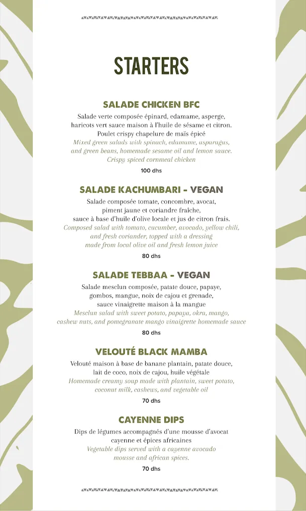 Menu_BlackChich - African Berber Fusion_Marracos_immagine_1