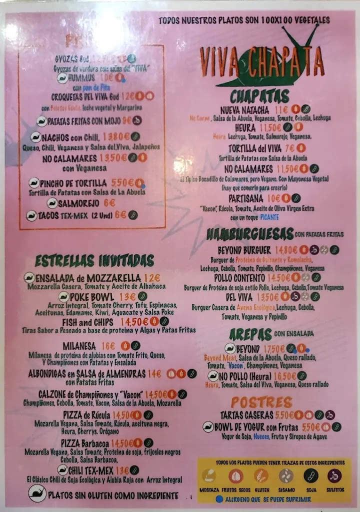 Menu_Viva Chapata_Muela La_image_2