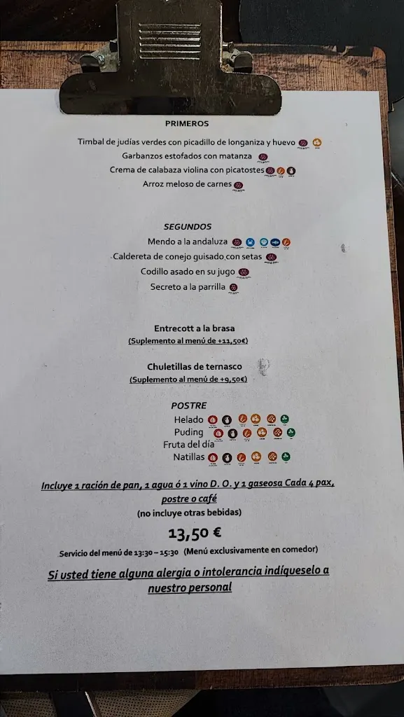 Menu_Restaurante Don Quijote La Muela_Muela La_image_1