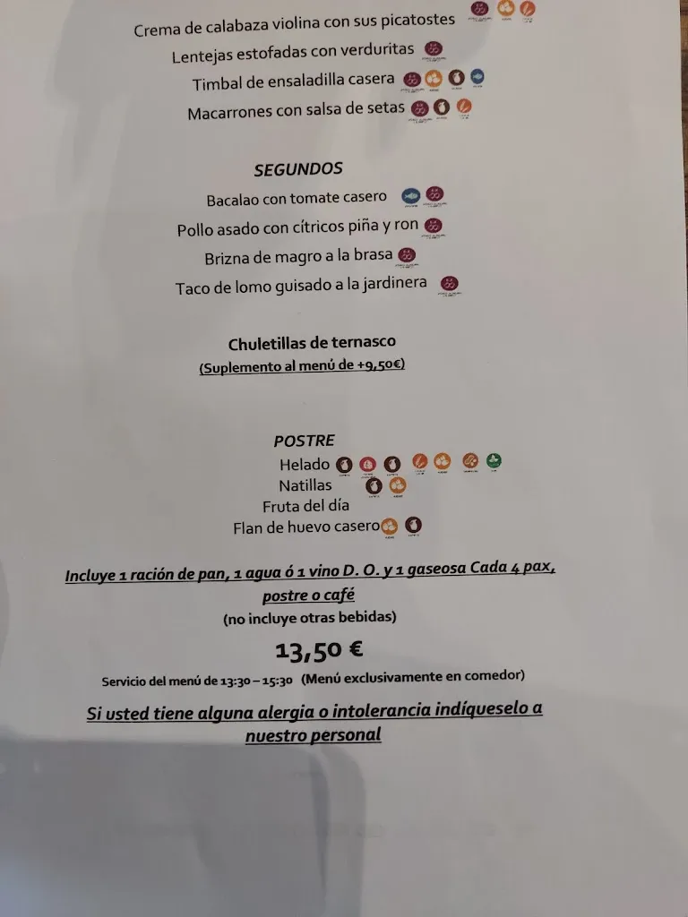 Menu_Restaurante Don Quijote La Muela_Muela La_image_4